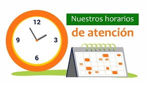 Horario de Atención Curso 2025-26