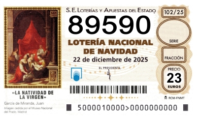 Lotería Navidad 2025 AMPA Pedro Ricaldone